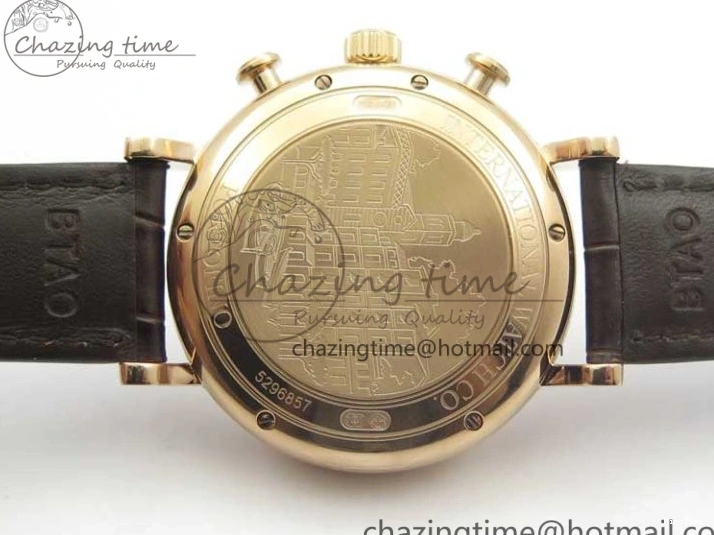 MIROTIME 0220 Efficient Portofino Chrono RG ZF 1:1 Best Edition White Dial on Brown Leather Strap A 7151